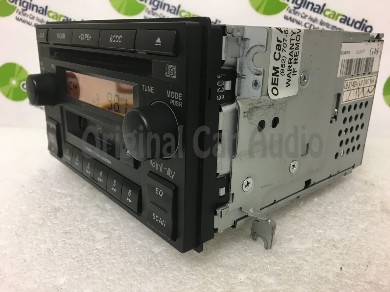 2005 - 2006 Hyundai Tiburon OEM Infinity 6 CD AM FM Cassette Radio Receiver