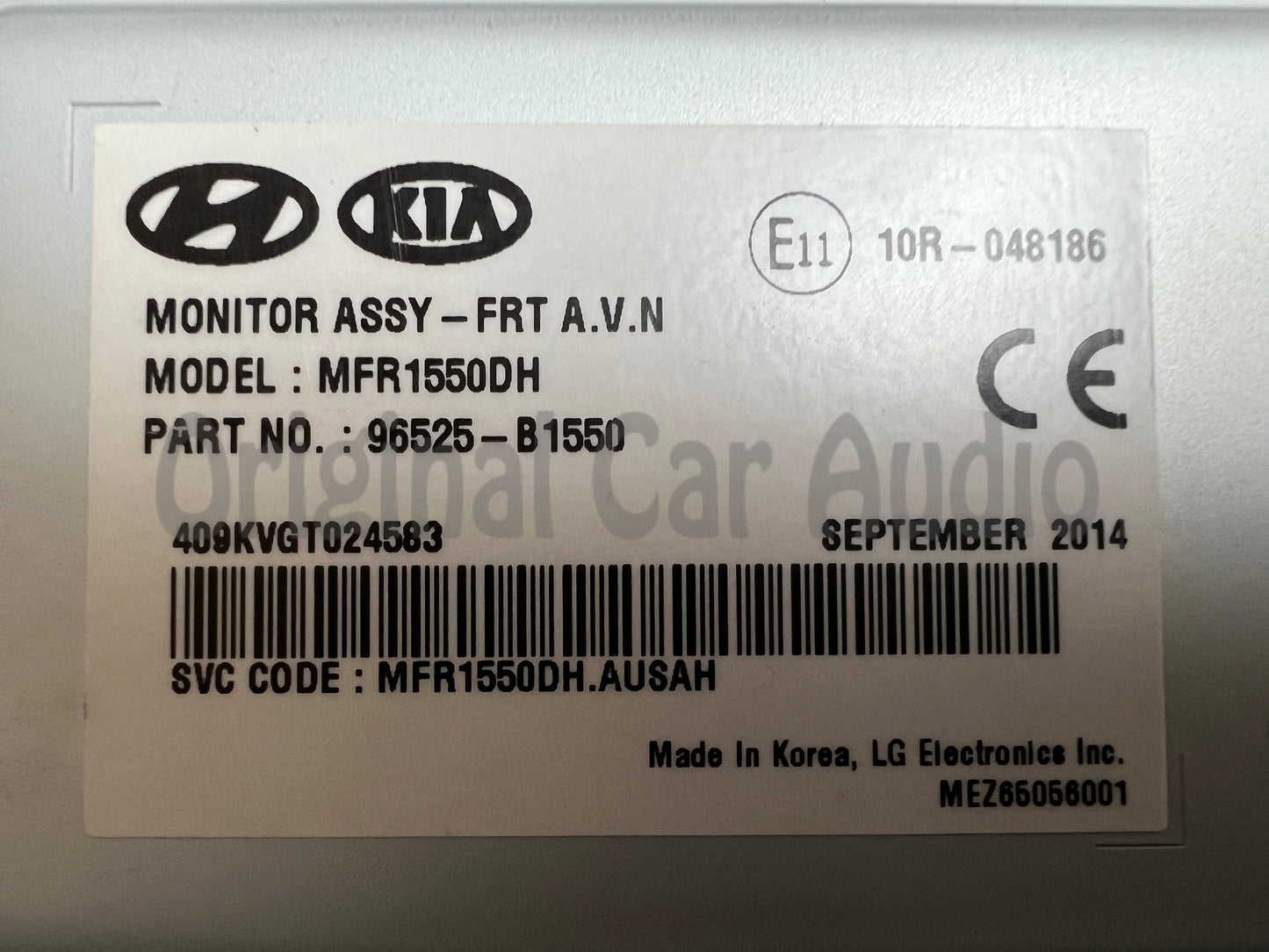 2014 - 2016 Hyundai Genesis OEM Radio GPS Navigation Display Monitor 96525-B1550