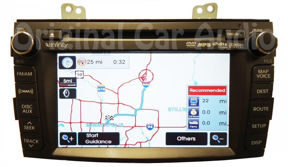 2008 - 2009 Hyundai navigation GPS satellite XM radio stereo MP3 CD player