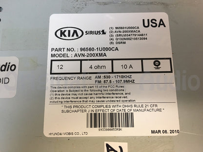 Refurbished 2009 - 2013 Kia Sorento Infinity GPS Nav SAT Bluetooth Radio