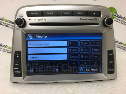 2009 - 2011 Hyundai GENESIS Navigation Touchscreen Bluetooth CD AUX XM Infinity SILVER