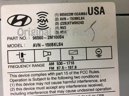 2009 - 2011 Hyundai GENESIS Navigation Touchscreen Bluetooth CD AUX XM Infinity SILVER