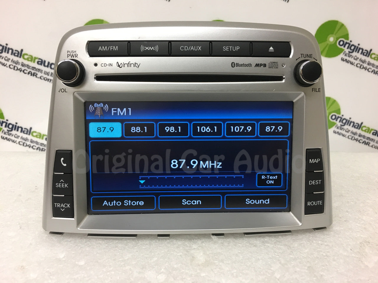 Refurbished 2009 - 2011 Hyundai GENESIS Navigation Touchscreen Bluetooth CD AUX XM Infinity SILVER