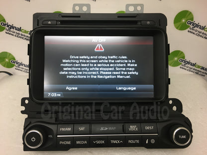 Refurbished 2014 - 2015 Kia Optima OEM Touch Screen GPS Navigation AM FM SAT Radio Receiver