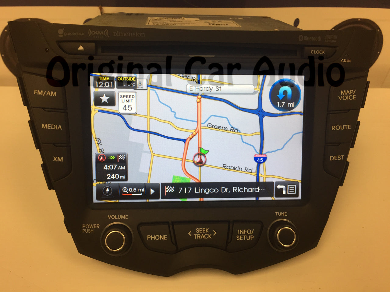 Veloster 12-14 AM FM CD Bluetooth Receiver Navigation Rear view Camera