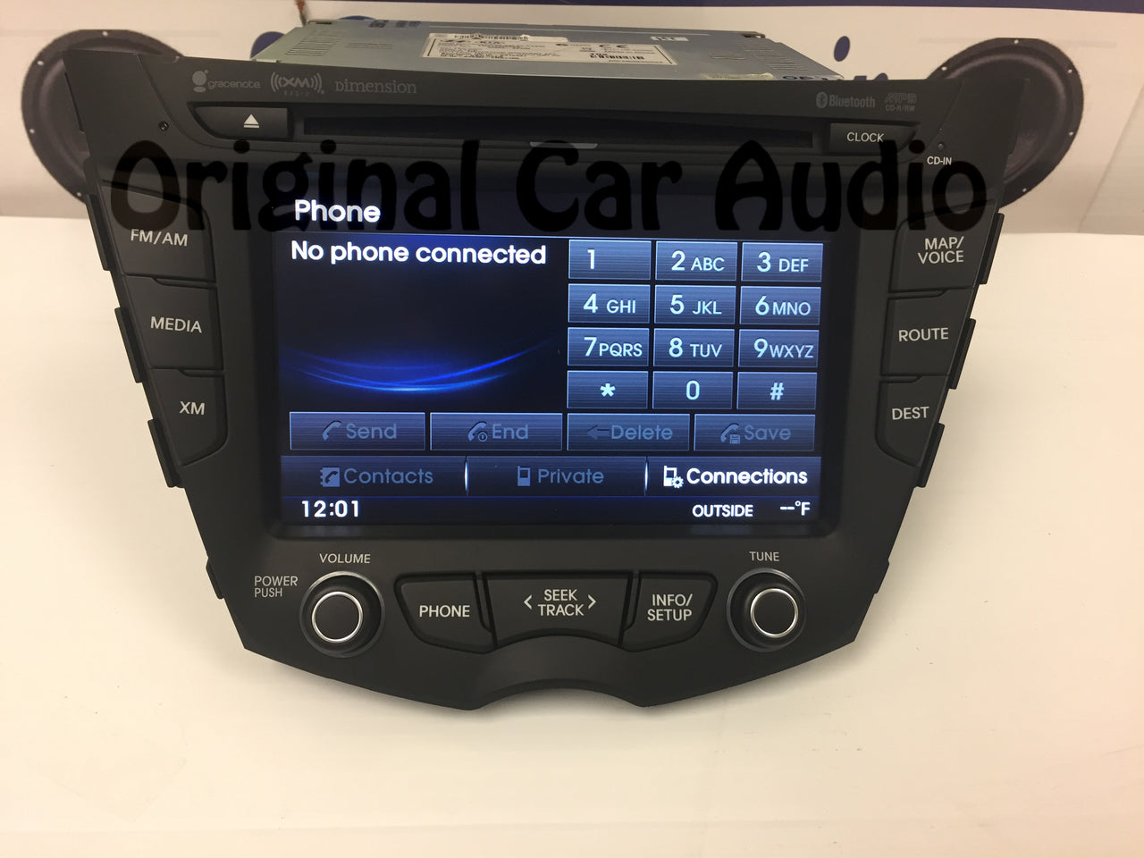 Veloster 12-14 AM FM CD Bluetooth Receiver Navigation Rear view Camera