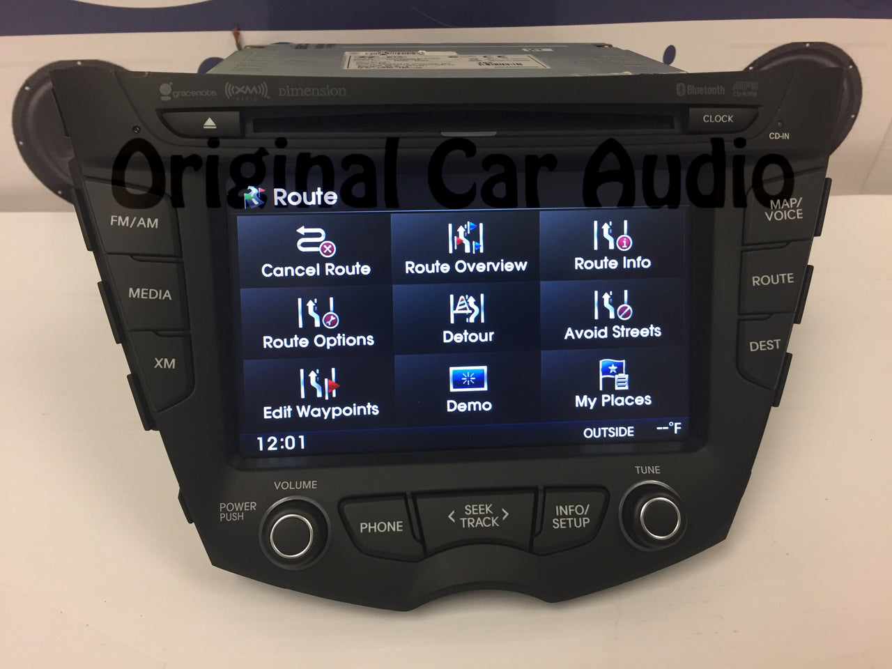 Veloster 12-14 AM FM CD Bluetooth Receiver Navigation Rear view Camera