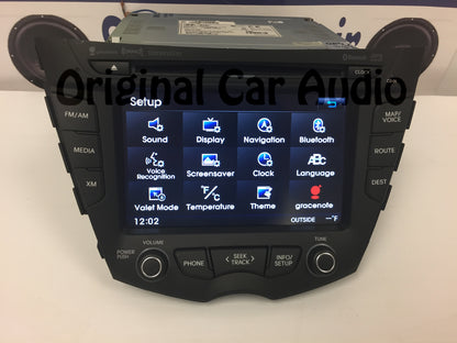 Veloster 12-14 AM FM CD Bluetooth Receiver Navigation Rear view Camera