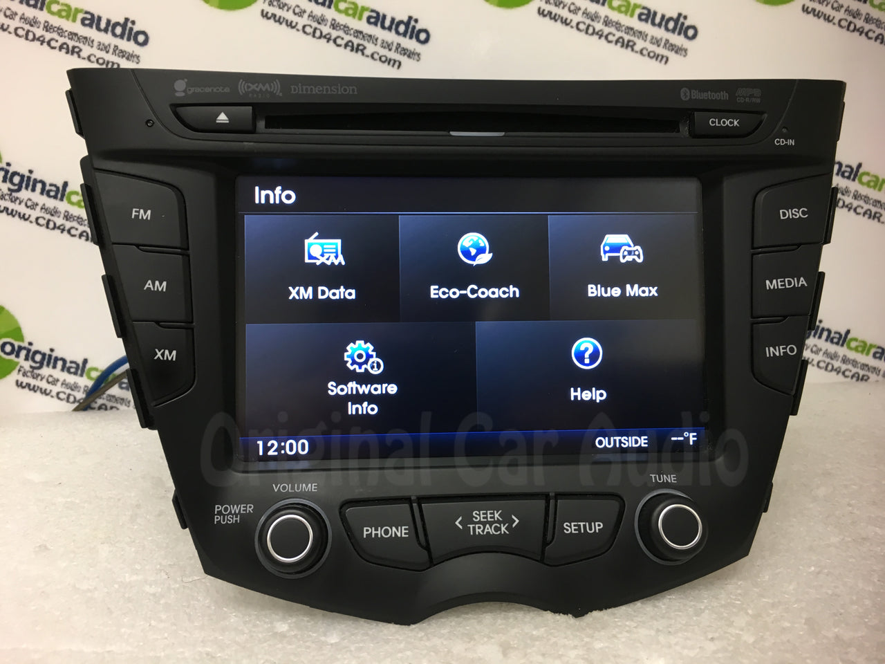 2011 - 2015 Hyundai Veloster OEM Single CD Touch Screen AM FM Bluetooth SAT Radio Receiver