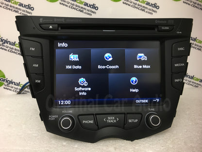 2011 - 2015 Hyundai Veloster OEM Single CD Touch Screen AM FM Bluetooth SAT Radio Receiver