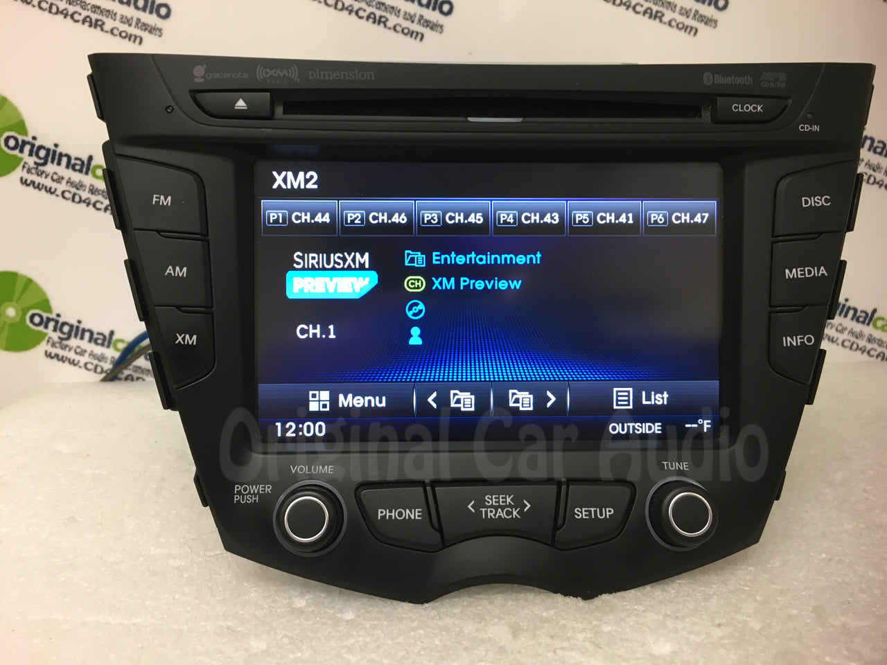 2011 - 2015 Hyundai Veloster OEM Single CD Touch Screen AM FM Bluetooth SAT Radio Receiver