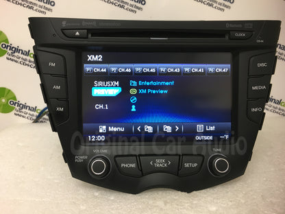 2011 - 2015 Hyundai Veloster OEM Single CD Touch Screen AM FM Bluetooth SAT Radio Receiver