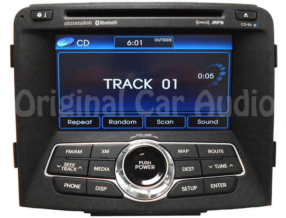 2011 - 2012 Hyundai Sonata OEM Navigation GPS Satellite XM Radio CD Player