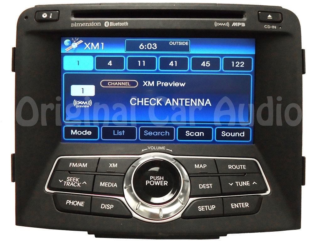 2011 - 2012 Hyundai Sonata OEM Navigation GPS Satellite XM Radio CD Player