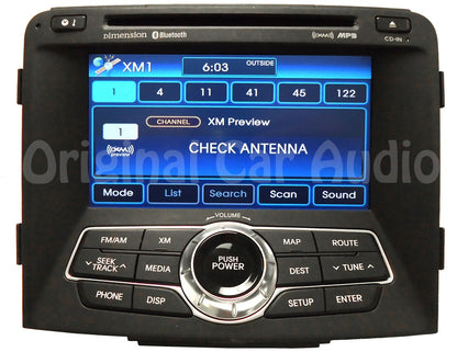 2011 - 2012 Hyundai Sonata OEM Navigation GPS Satellite XM Radio CD Player