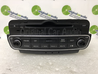 2013 - 2016 Kia Cadenza OEM Single CD AM FM SAT Navigation Radio Receiver
