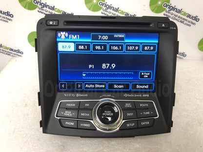 2011 - 2015 Hyundai Sonata Hybrid OEM Infinity Touch Screen Navigation Bluetooth Radio Media Receiver
