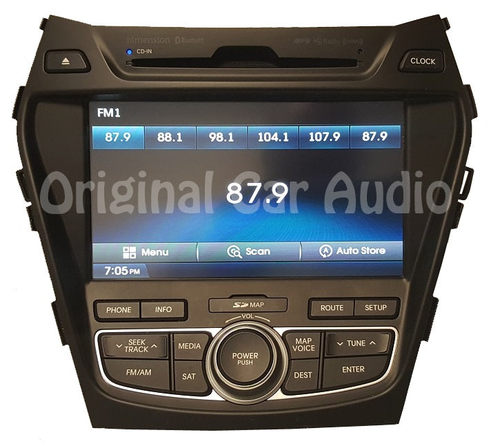 2013-2016 Hyundai Santa Fe radio CD player bluetooth MP3 Navigation OEM