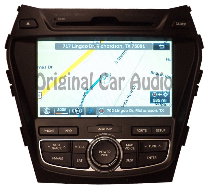 Refurbished 2013 2014 2015 2016 Hyundai Santa Fe Radio Navigation MP3 Bluetooth CD Player XM