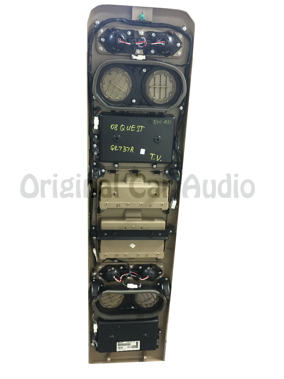2007-2010 Nissan Quest Overhead Console Dual Monitor 96990 ZS85B