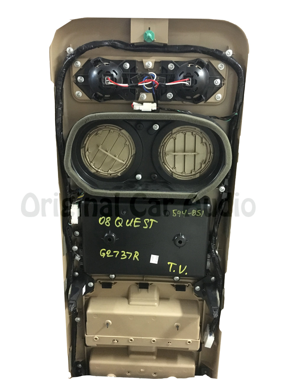 2007-2010 Nissan Quest Overhead Console Dual Monitor 96990 ZS85B
