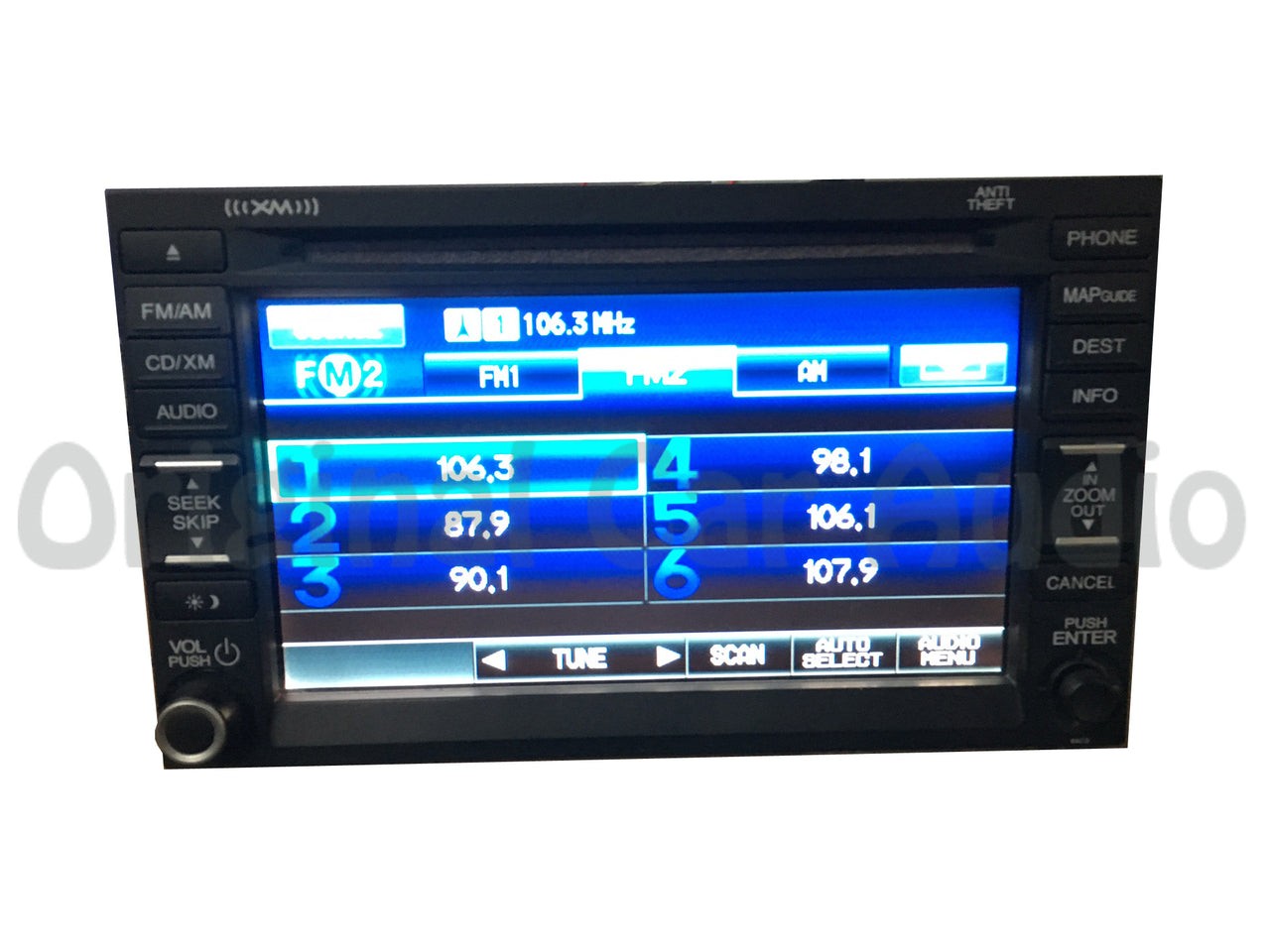 2012 Honda Civic Navigation Radio Display AM FM SAT GPS CD Stereo 9AC8