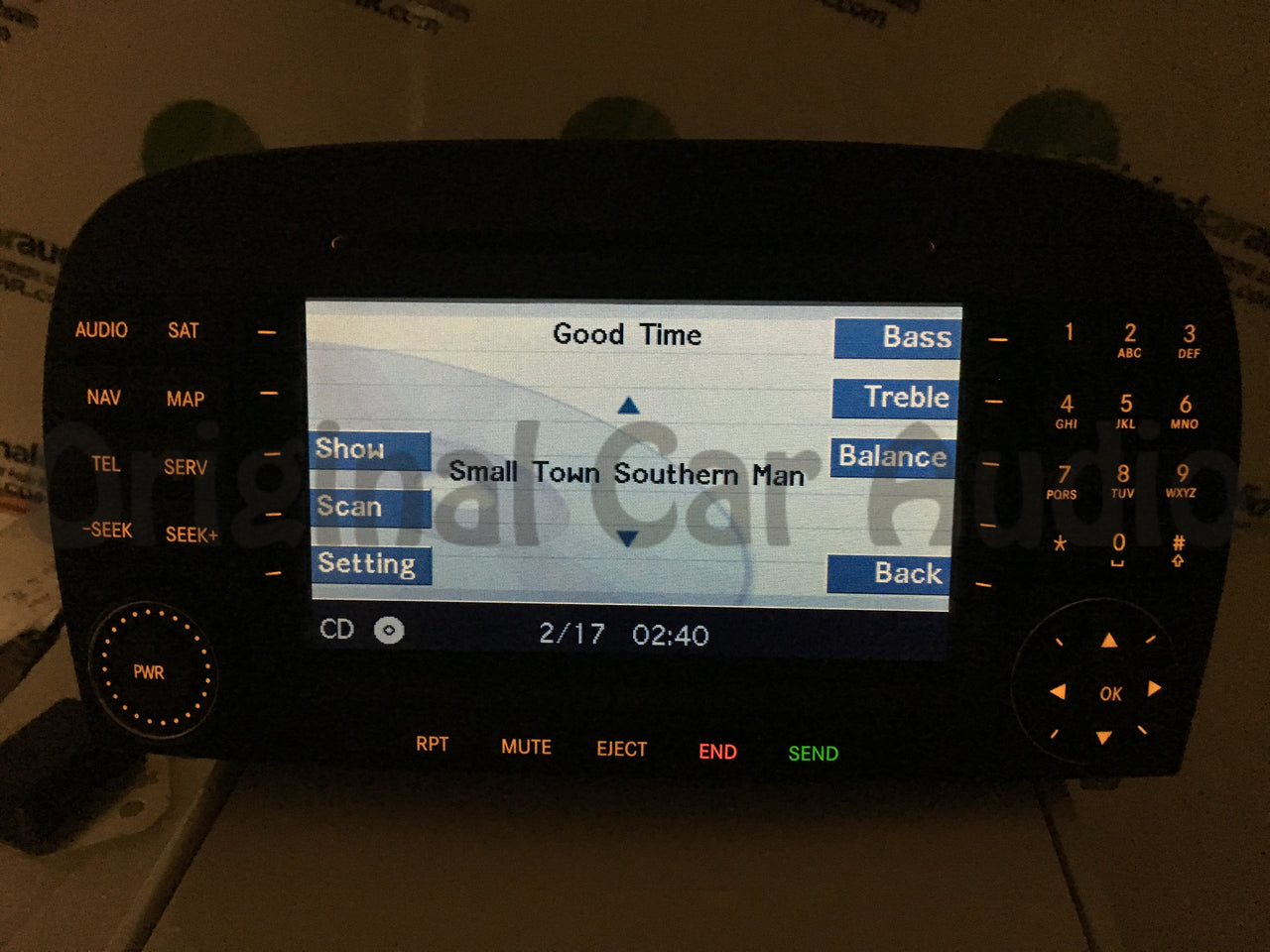 2005 2006 2007 2008 Mercedes Benz SL Class OEM W230 radio Navigation GPS CD Player AM FM