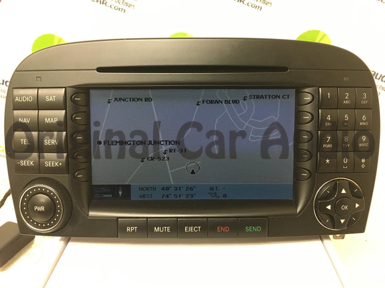 2005 2006 2007 2008 Mercedes Benz SL Class OEM W230 radio Navigation GPS CD Player AM FM