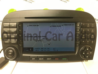Refurbished 2005 2006 2007 2008 Mercedes Benz SL Class OEM W230 radio Navigation GPS CD Player AM FM