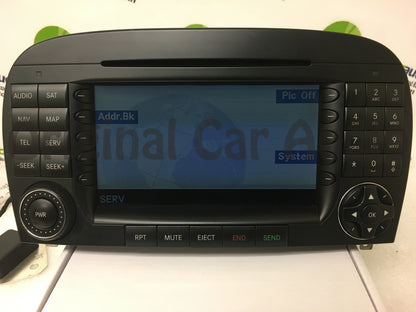 Refurbished 2005 2006 2007 2008 Mercedes Benz SL Class OEM W230 radio Navigation GPS CD Player AM FM