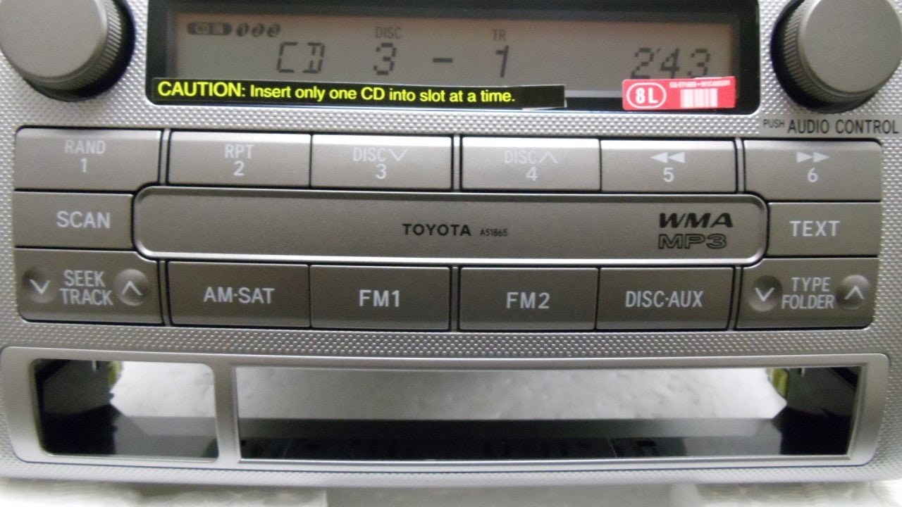 NEW 2005 2006 2007 2008 2009 2010 2011 Toyota Tacoma NON-JBL XM MP3 Radio 6 CD Player