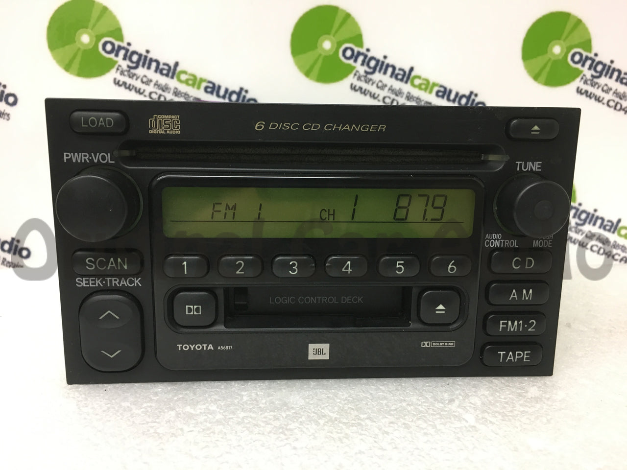 Toyota Tundra T JBL Radio Tape and 6 Disc CD Changer 86120-08130 2000-2003