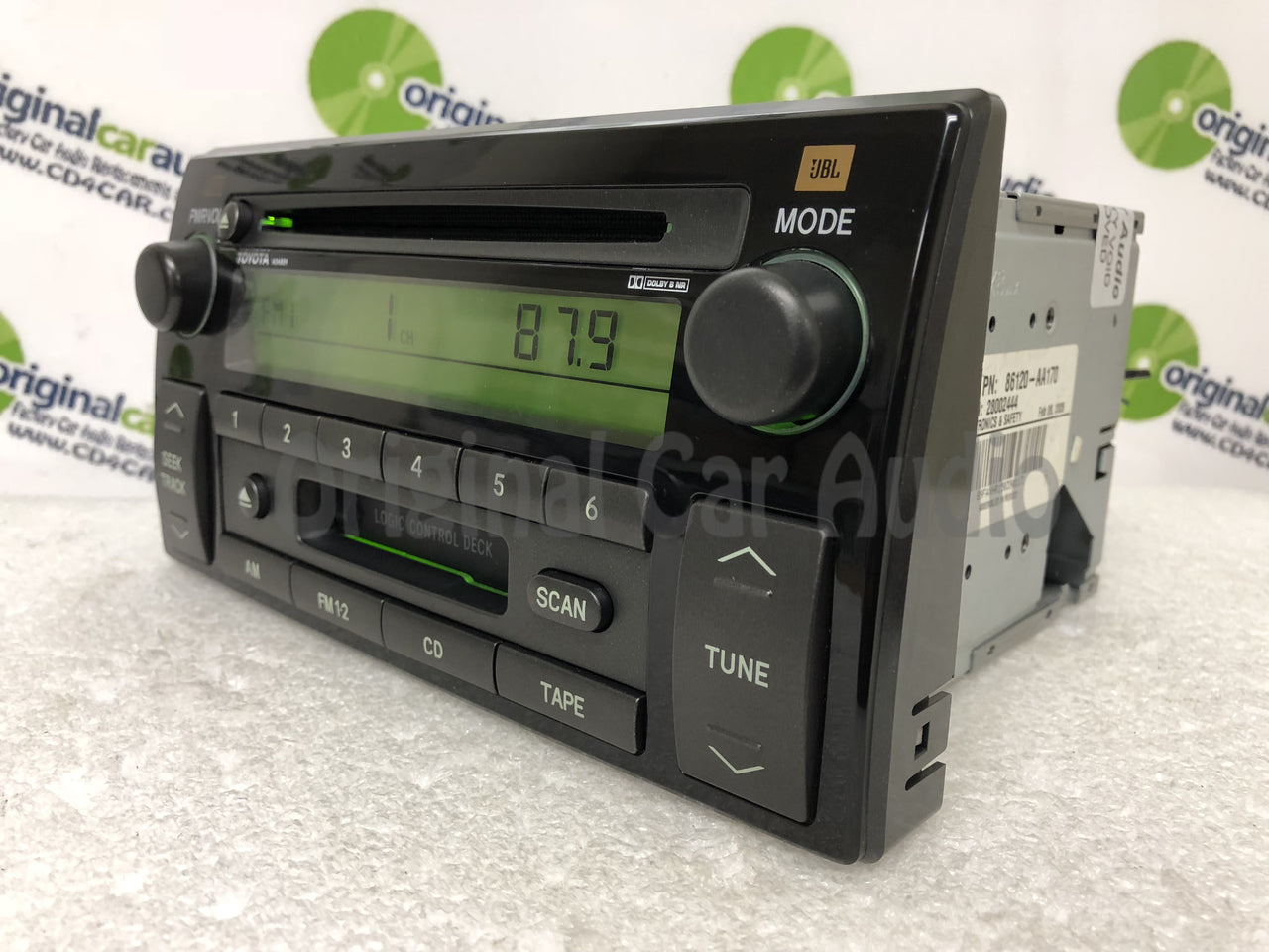 Toyota Camry LE XLE JBL  Radio Tape CD Player 86120-AA170 2005-2006
