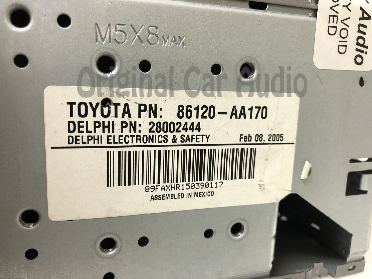 Toyota Camry LE XLE JBL  Radio Tape CD Player 86120-AA170 2005-2006