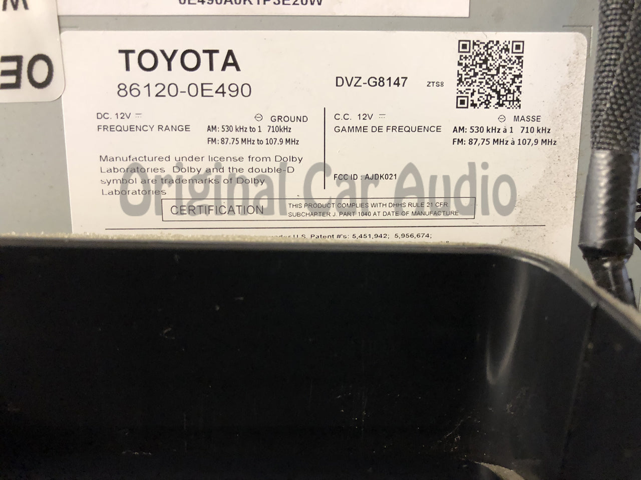 Refurbished 2011 - 2013 Lexus RX350 RX450H OEM Mark Levinson 6 CD Changer AM FM Radio Receiver AP6547