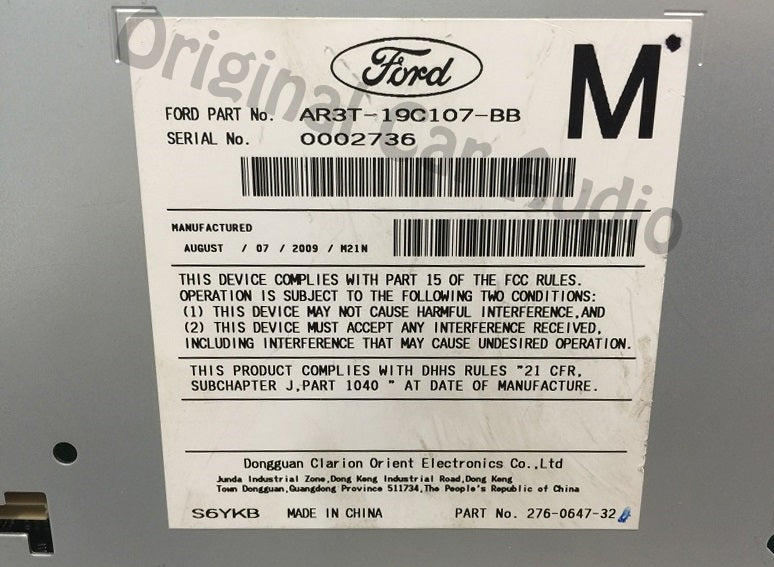2010 Ford Mustang OEM AM FM Radio Single CD Player Receiver