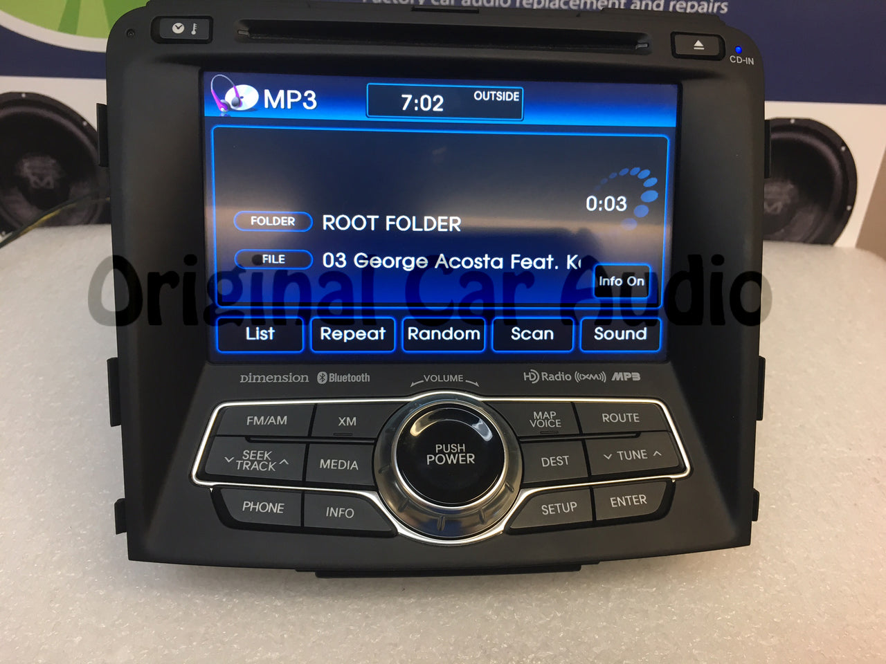 2011-2013 Hyundai Sonata Dimension GPS Navigation HD Radio 96560-3Q0054X