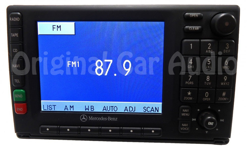 2000 - 2005 Mercedes-Benz ML Class Navigation Display Screen AM FM Radio CD Player Receiver
