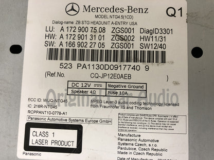 2014 - 2016 Mercedes Benz SLK-Class OEM NTG4.5 Multimedia Radio Receiver
