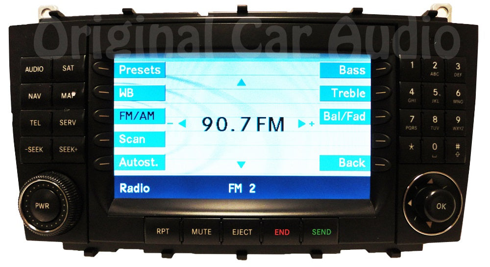 2005 2006 2007 Mercedes-Benz C Class OEM Comand Navigation Radio CD Player TYPE 203
