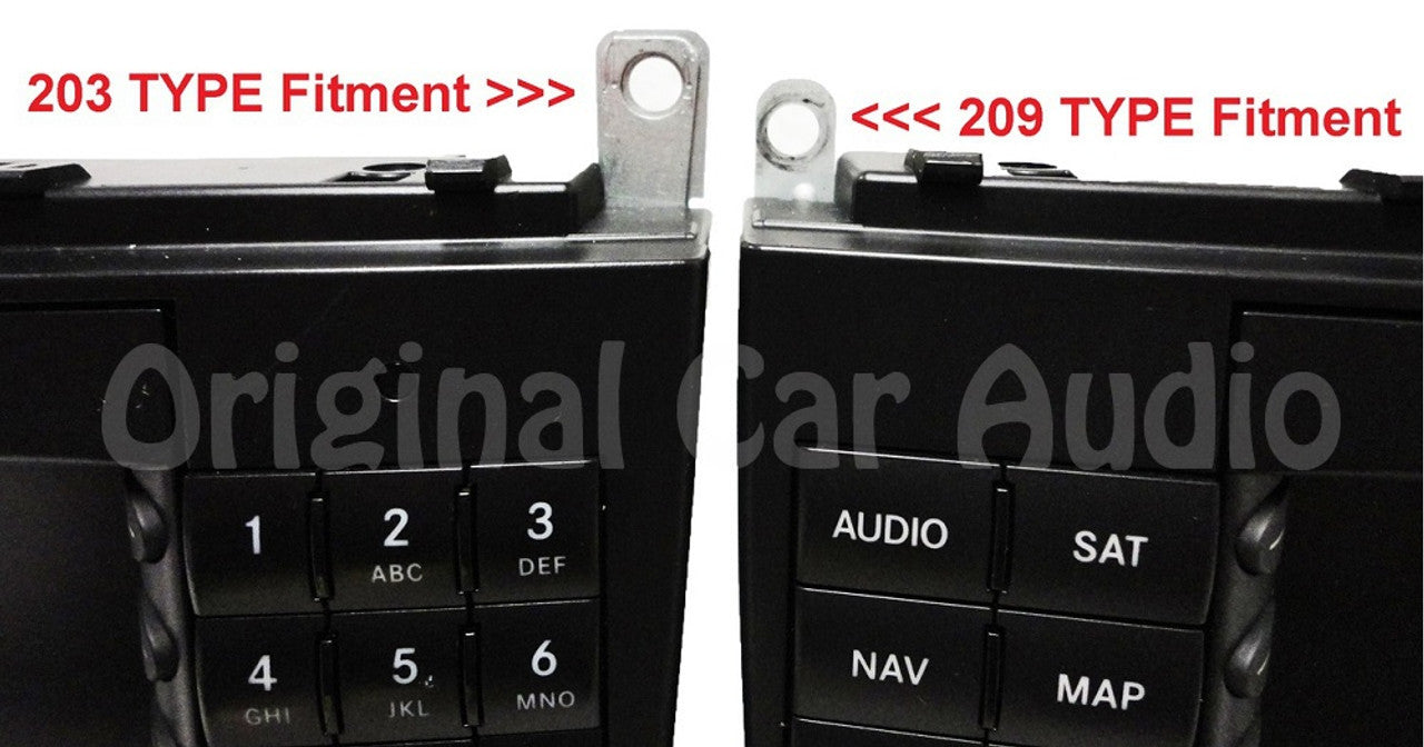 Refurbished 2005 2006 2007 Mercedes-Benz C Class OEM Comand Navigation Radio CD Player TYPE 203