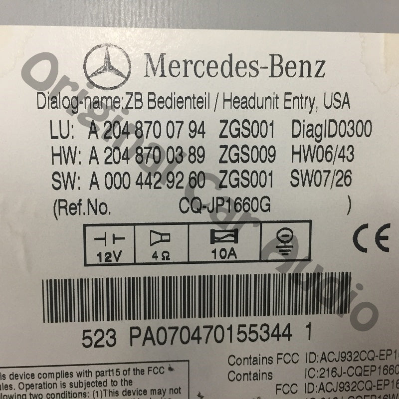 Repair 2008 Mercedes Benz C230 C300 C350 radio CD Player OEM