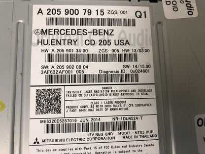 2015 - 2017 Mercedes-Benz C-Class OEM Navigation Bluetooth Multimedia Information Radio Receiver