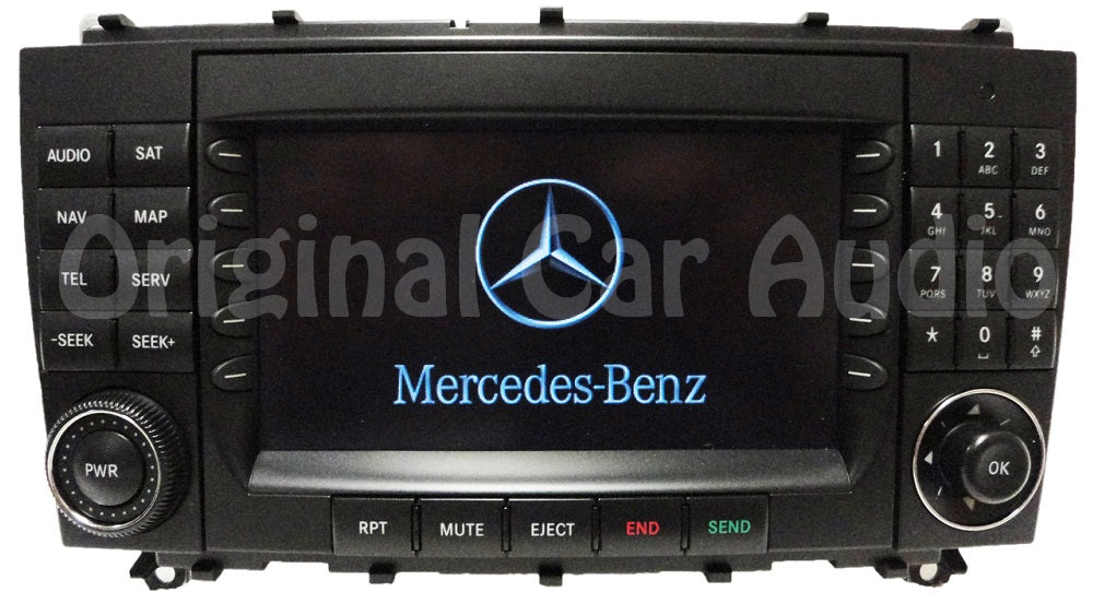 2005 2006 2007 2008 2009 Mercedes-Benz CLK Class OEM Comand Navigation Radio CD Player Display 209 Type