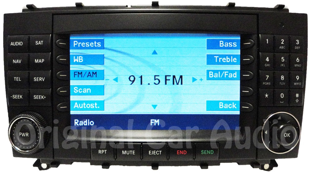 2005 2006 2007 2008 2009 Mercedes-Benz CLK Class OEM Comand Navigation Radio CD Player Display 209 Type