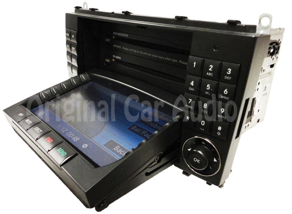 2005 2006 2007 2008 2009 Mercedes-Benz CLK Class OEM Comand Navigation Radio CD Player Display 209 Type