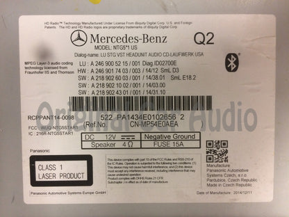 2014 - 2016 Mercedes-Benz CLA 250 OEM AM FM SD Single CD Navigation Radio Receiver