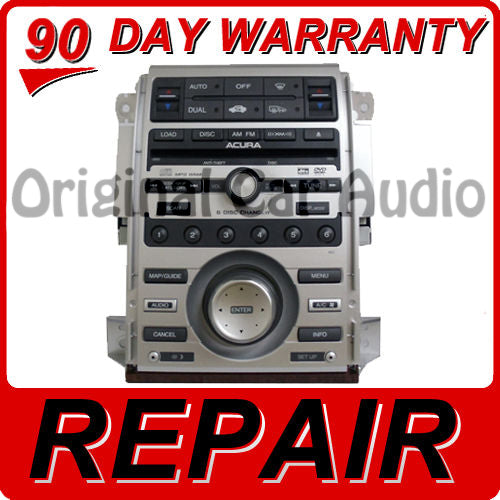 REPAIR 05 - 12 Acura RL Radio Stereo 6 Disc CD Changer Repair 4XL0, 4XLA, 4XL2, 4XL7