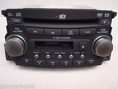 NEW 04 05 06 Acura TL Radio 6 Disc DVD CD Changer Cassette 1TB1 OEM