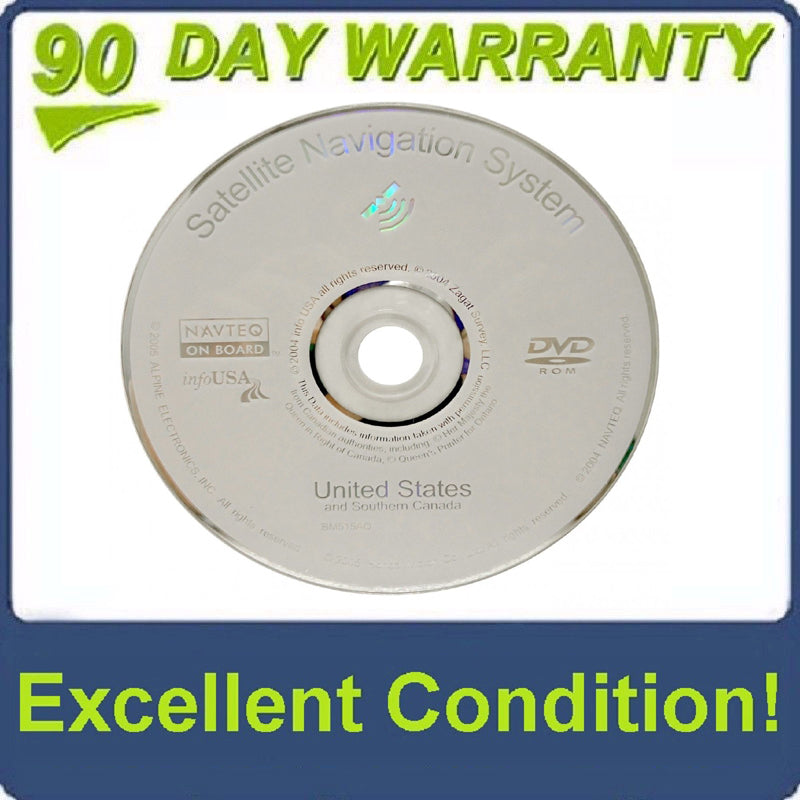 ACURA RL MDX Navigation Navteq Map Disc Disk DVD Rom BM515AO 4.81A